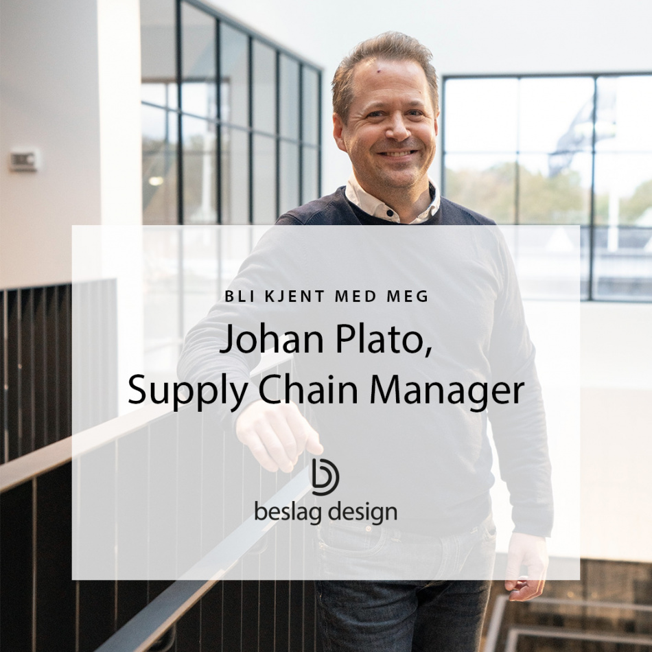 Bli kjent med meg: Johan Plato, Supply Chain Manager