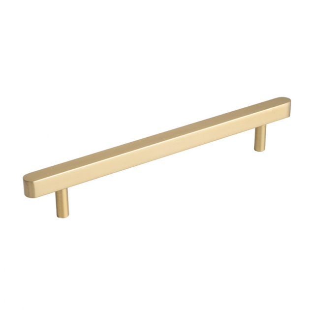 Håndtak Rod - 160mm - Børstet gull i gruppen Sortiment / Håndtak hos Beslag Design i Båstad Aktiebolag (308481-11)