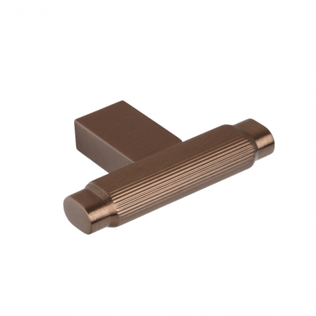 Knott T Brooklyn - Børstet bronse i gruppen Sortiment / Knotter hos Beslag Design i Båstad Aktiebolag (317543-11)