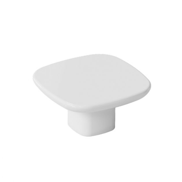 Knott Tabula - 40x20mm - Hvit i gruppen Sortiment / Knotter / Porselensknotter hos Beslag Design i Båstad Aktiebolag (317625-11)