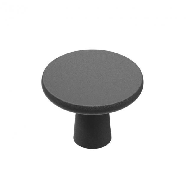 Knott Terra - 37mm - Matt sort i gruppen Sortiment / Knotter / Sorte Knotter hos Beslag Design i Båstad Aktiebolag (317635-11)