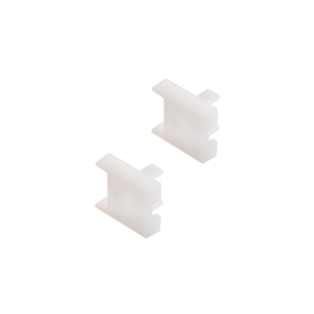Endebeslag Nubo - 2-pack - Hvit i gruppen Sortiment / Belysning / Tilbehør hos Beslag Design i Båstad Aktiebolag (973692)