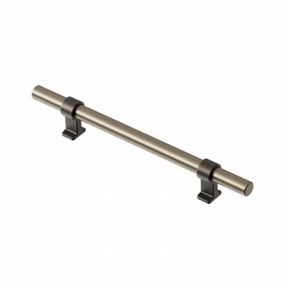 Håndtak Bond - 160mm - Antikk brun/børstet messing