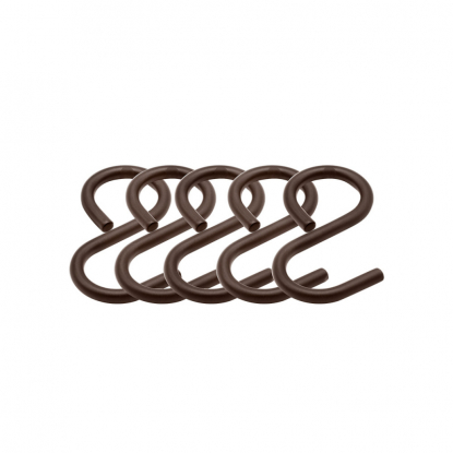 Kroker Veggoppbevaring Aveny - 5-p - Brunet messing