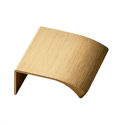 Profilhåndtak Edge Straight - Børstet messing