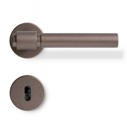 Dørhåndtak Helix 200 Plain - Mørk bronse