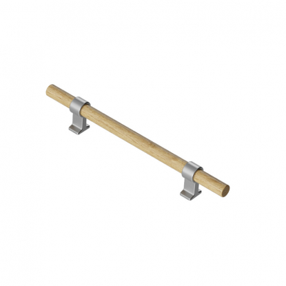 Håndtak Bond - Eik/Rustfri look