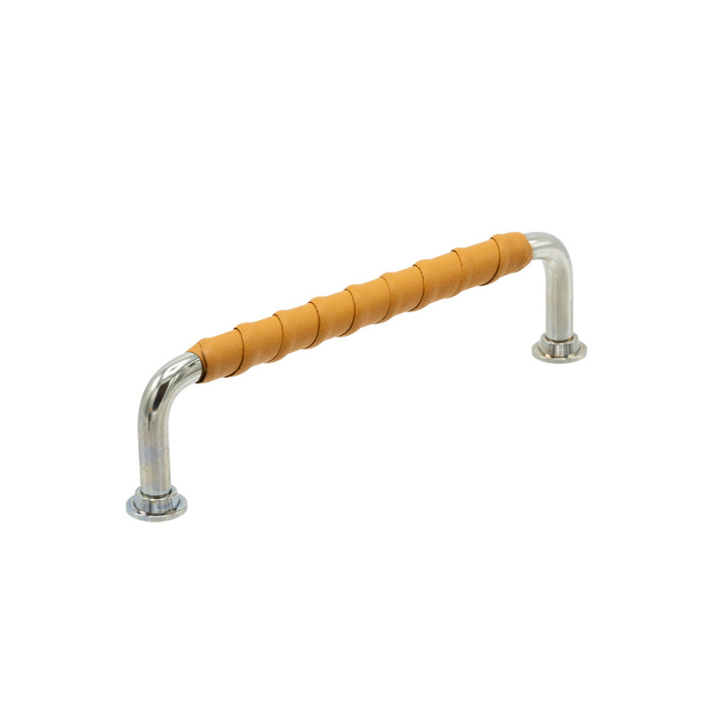 Håndtak 1353 - Forniklet/natur lær