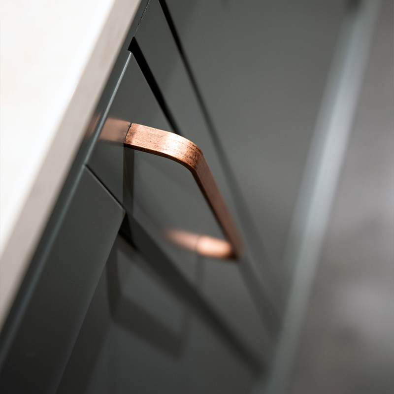 Håndtak Grace - 160mm - Antikk Kobber