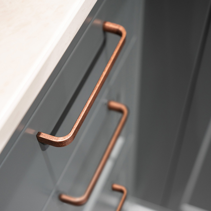 Håndtak Grace - 160mm - Antikk Kobber