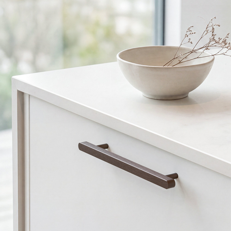 Håndtak Rod - 160mm - Mørk bronse