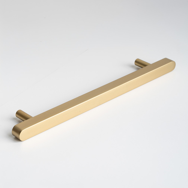 Håndtak Rod - 160mm - Børstet gull