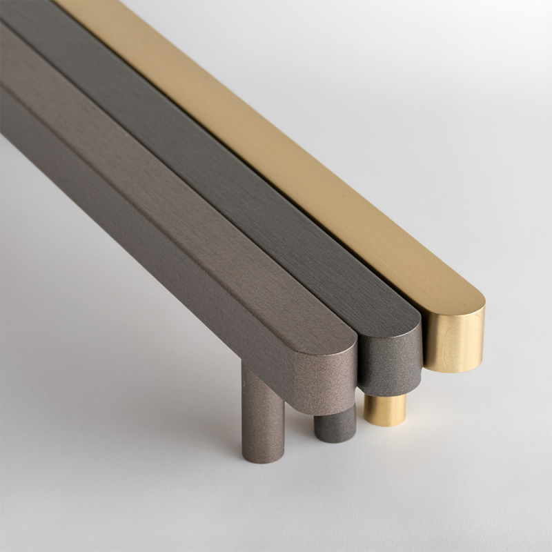 Håndtak Rod - 160mm - Børstet antrasitt