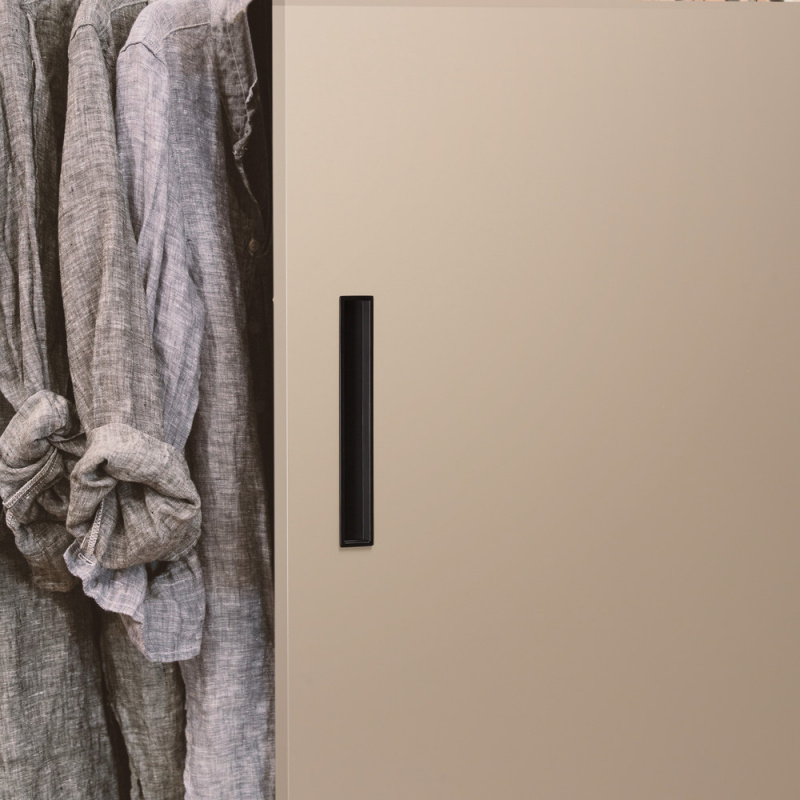 Innfelt håndtak Cubic - Matt svart