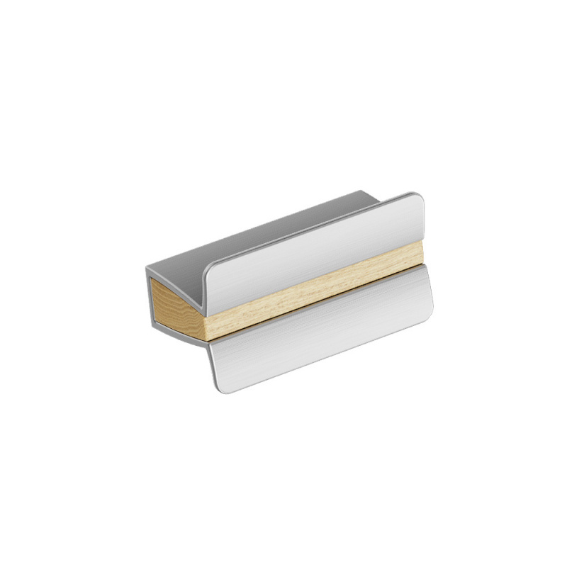 Håndtak Papillion - 32mm - Eik/rustfri look