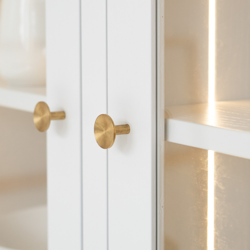 Knott Sture - 28mm - Børstet ubehandlad messing