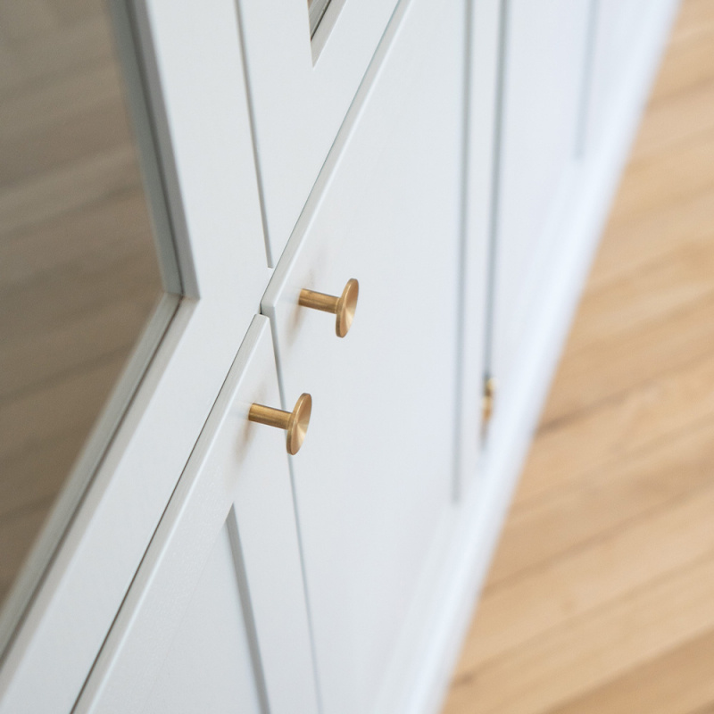 Knott Sture - 28mm - Børstet ubehandlad messing