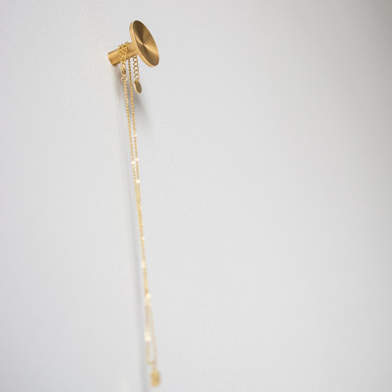 Knagg Sture - 28mm - Børstet messing obeh.