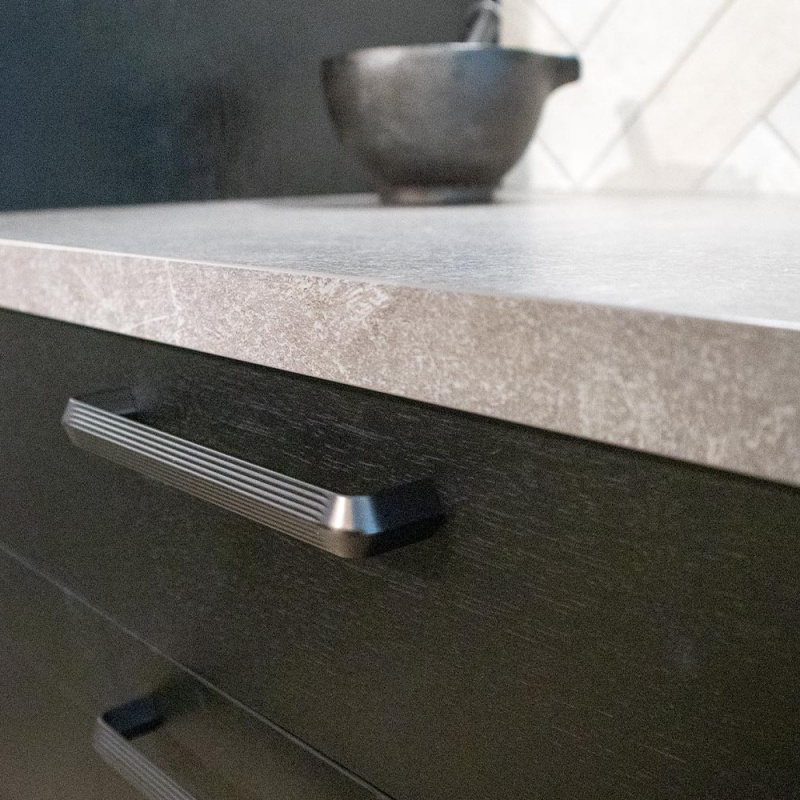 Håndtak Lines - 160mm - Matt Børstet anthracite