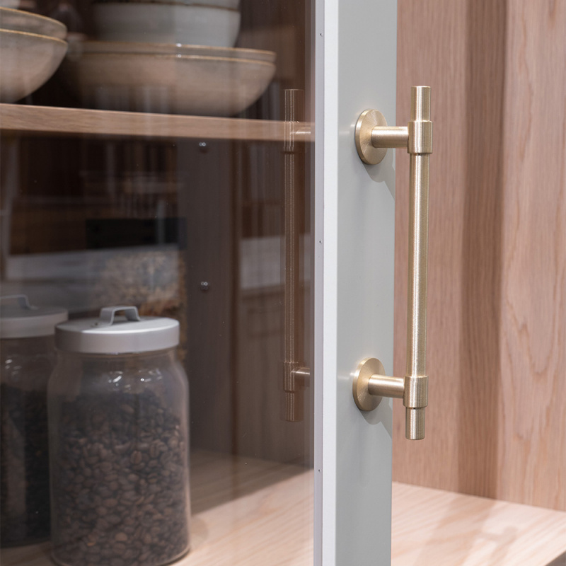 Håndtak Uniform - 128mm - Børstet ubehandlet messing