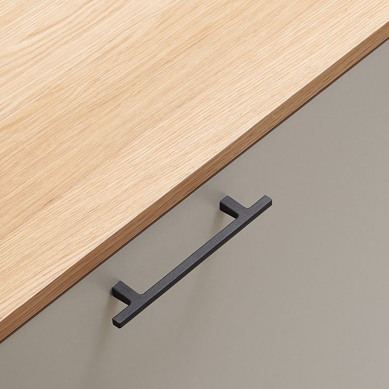 Håndtak Pen - 128mm - Støpejern svart