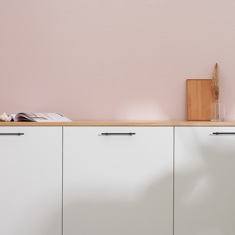 Håndtak Pen - 128mm - Støpejern svart