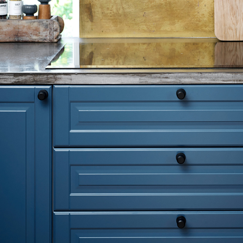 Knott Manor Round - Matt svart