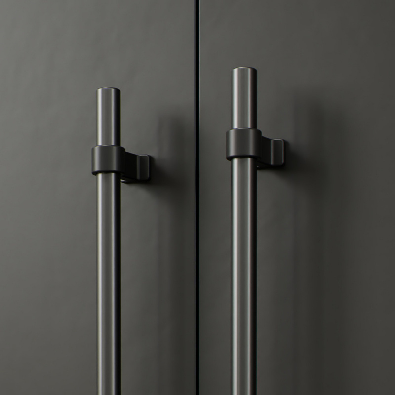 Håndtak Bond - 160mm - Matt sort/gun metal