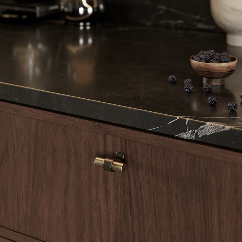 Knott T Bond - Antikk brun/børstet messing