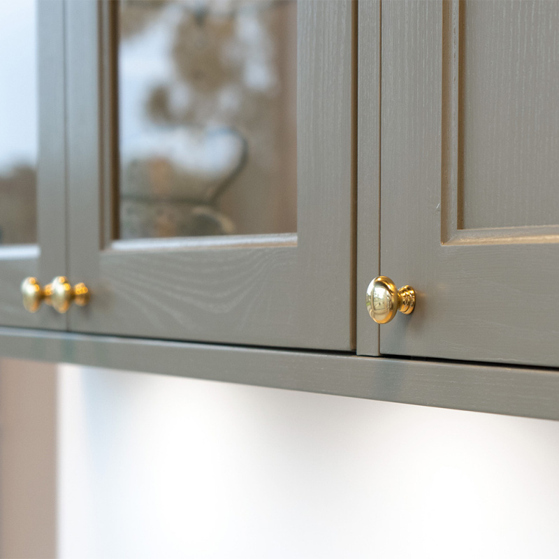 Knopp 7638 - 31mm - Polert Messing 