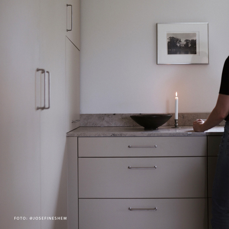 Håndtak Lounge - 160mm - Rustfritt