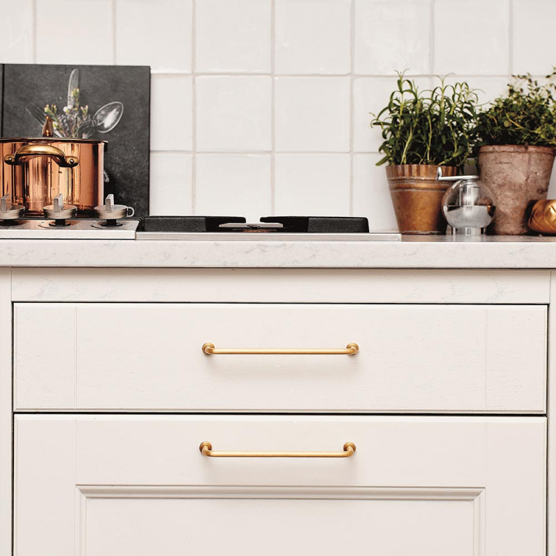 Håndtak Lounge - 160mm - Børstet messing