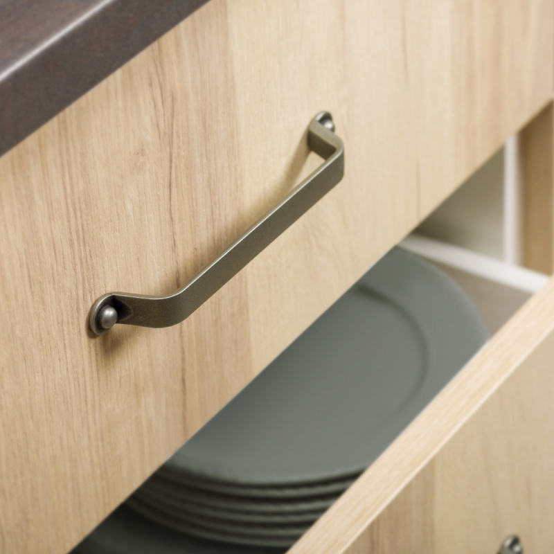 Håndtak Button - 160mm - Antikk messing