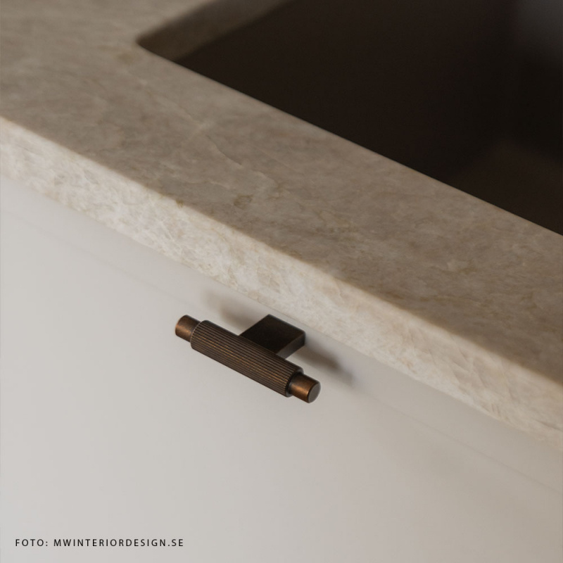 Knott T Arpa - Antikk messing