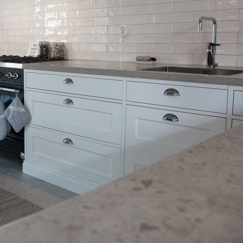 Skålhåndtak 3922 forniklet. Foto: Forma Kök