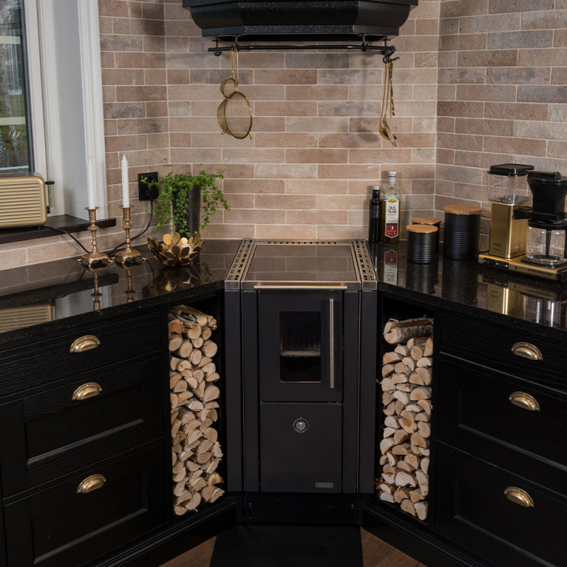 Skålhåndtak 3922 matt messing. Foto: Formakök