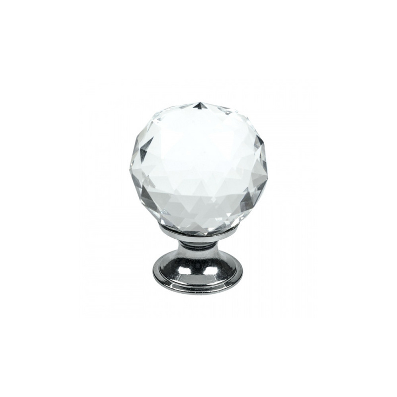 Knott Diamond - 30mm - Glass/Krom