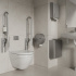 Toalettpapirholder Jumbo Stay - Børstet rustfritt