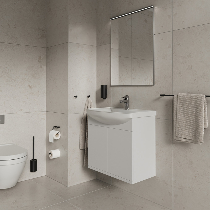 Toalett papirholder Stay - Matt svart