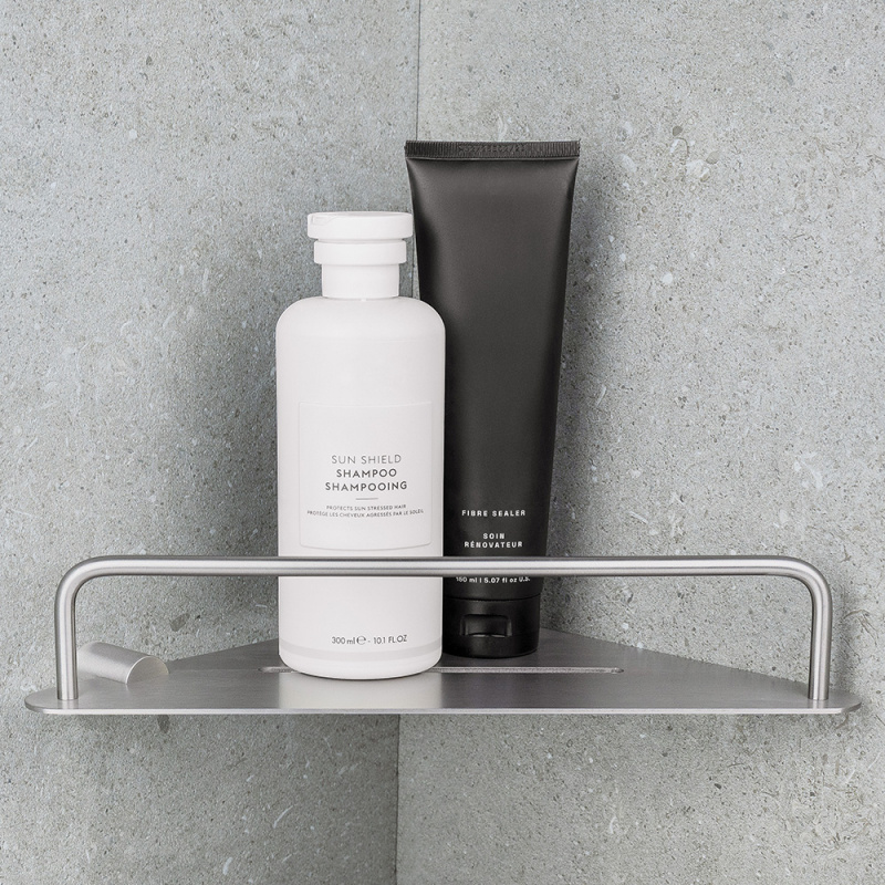 Match - Hjørnehylle - Børstet nikkel