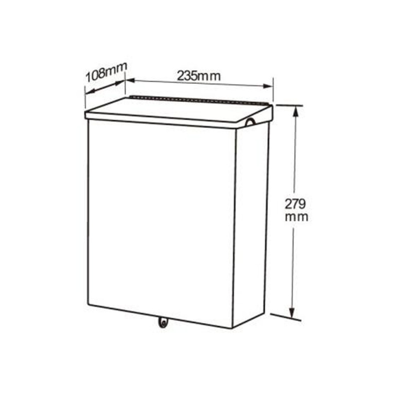 Avfallsbøtte sanitær Stay - Børstet rustfritt