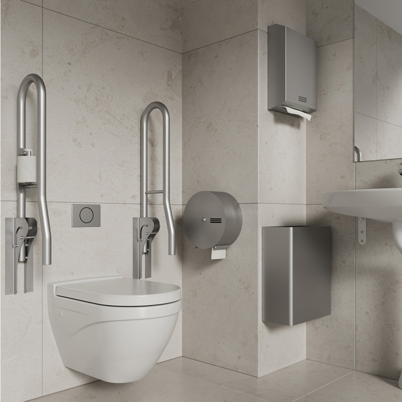 Papirhåndkle automat Stay - Børstet rustfritt