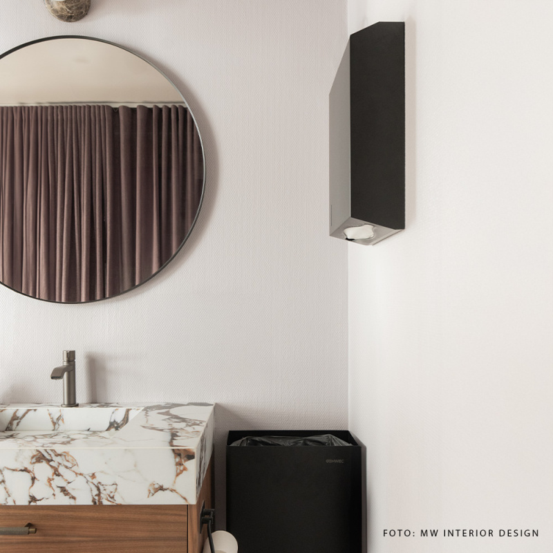 Papirhåndkle automat Stay - Matt svart