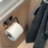 Base 200 - Toalett Papirholder - Matt sort