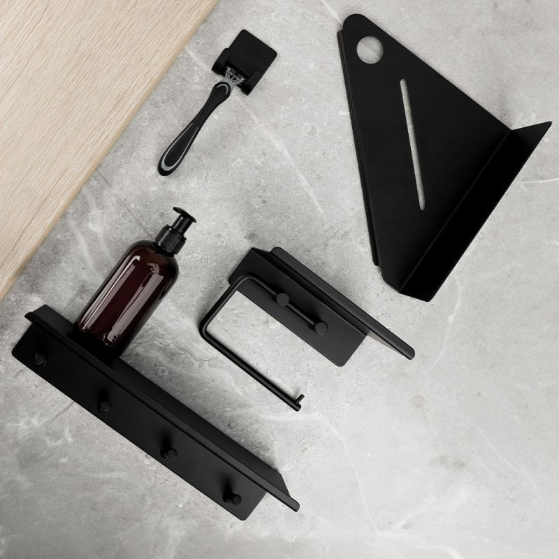 Base - Hjørnehylle - Matt sort