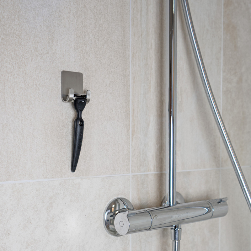 Base - Holder til barberhøvel - Børstet rustfritt