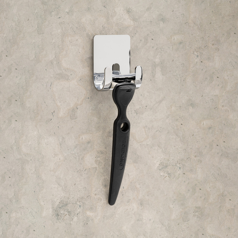 Base - Holder til barberhøvel - Polert krom