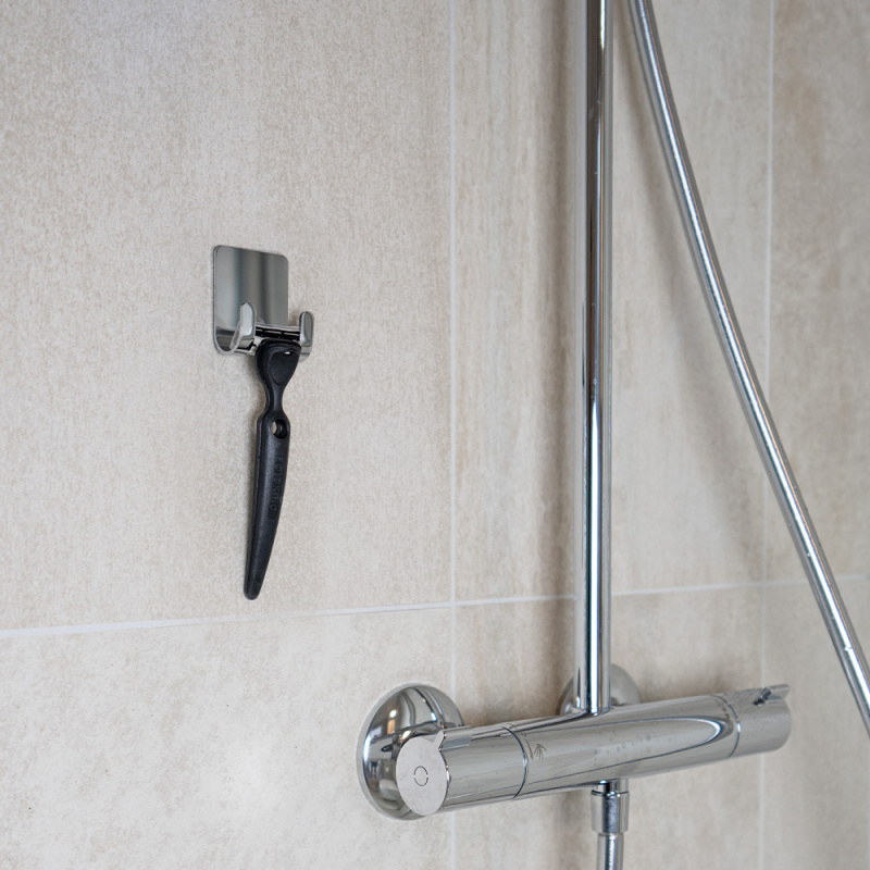 Base - Holder til barberhøvel - Polert krom