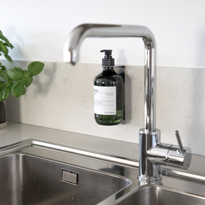 Base - Såpepumpeholder - Børstet rustfritt