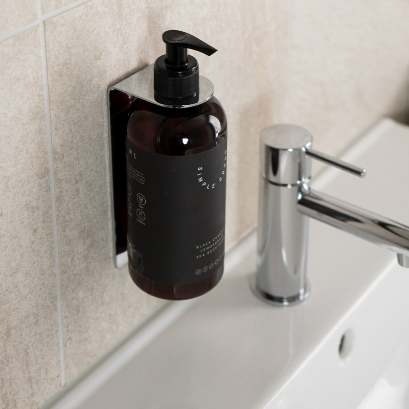 Base - Såpepumpeholder - Polert Krom